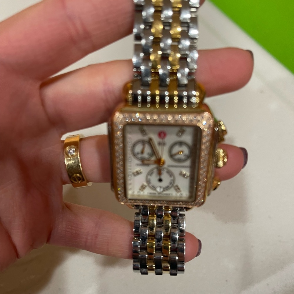 MICHELE DECO XL DIAMOND WATCH - Picture 4 of 13